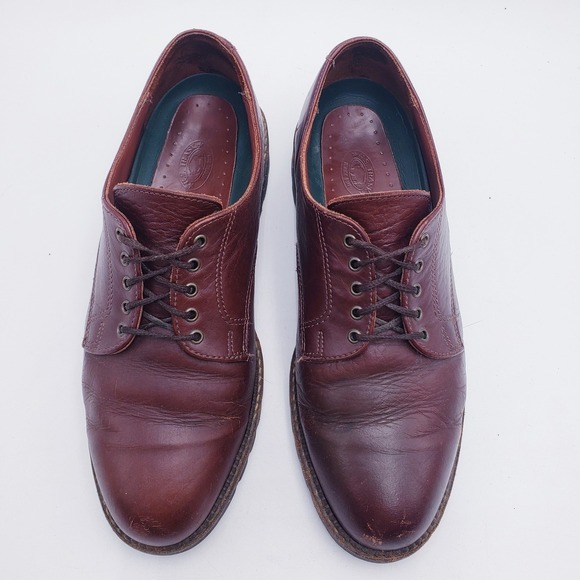H.S. Trask Bison Leather Oxford Shoes Brown Lace Up Lug Sole Mens‎ 9.5 W main image 5